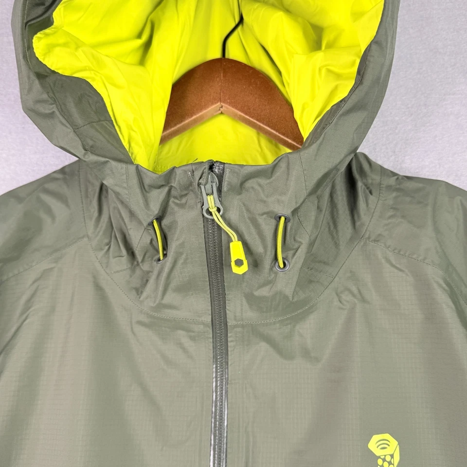 Jaqueta Mountain Hardwear Finder Masculina 2XL Verde Impermeável Casaco de Chuva Malha Forrada - Imagem 3 de 4