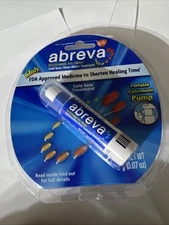 Abreva Cold Sore Fever Blister Treatment Pump 2g (.07 Oz) Exp: 08/2026