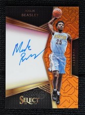 2016 Panini Select Rookie Signatures Orange Prizm 34/60 Malik Beasley Auto j6a