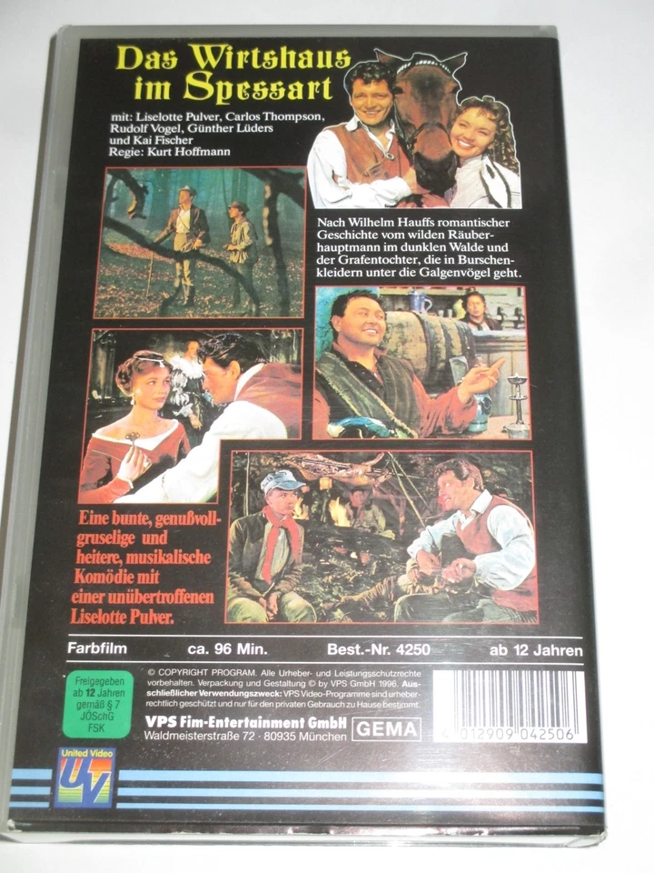 VPS Video - Das Wirtshaus im Spessart - VHS/Komödie/Liselotte Pulver/UV - Bild 2 von 2