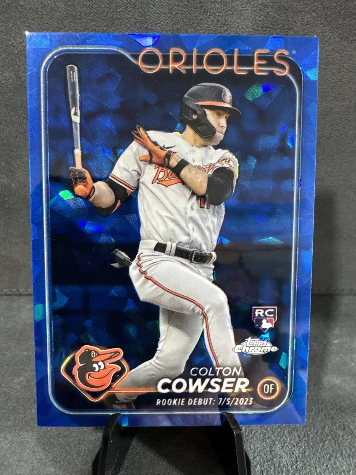 Colton Cowser 2024 Topps Chrome Update RC Sapphire Rookie #USCS72 Orioles