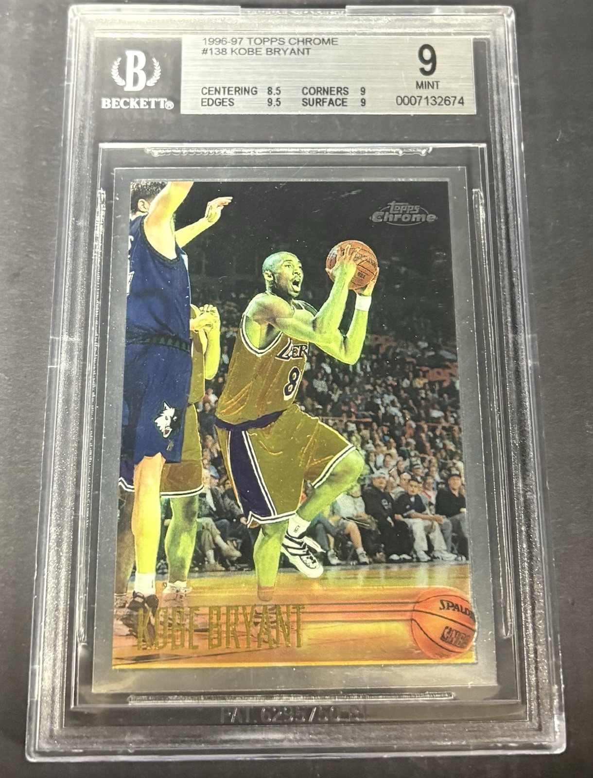 1996 Topps Chrome Kobe Bryant #138 BGS 9
