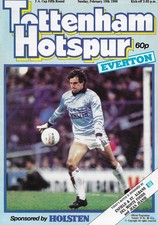 4 x Tottenham Spurs v Everton 1985-86 League, SSSC, FA Cup & Scarce Postponed