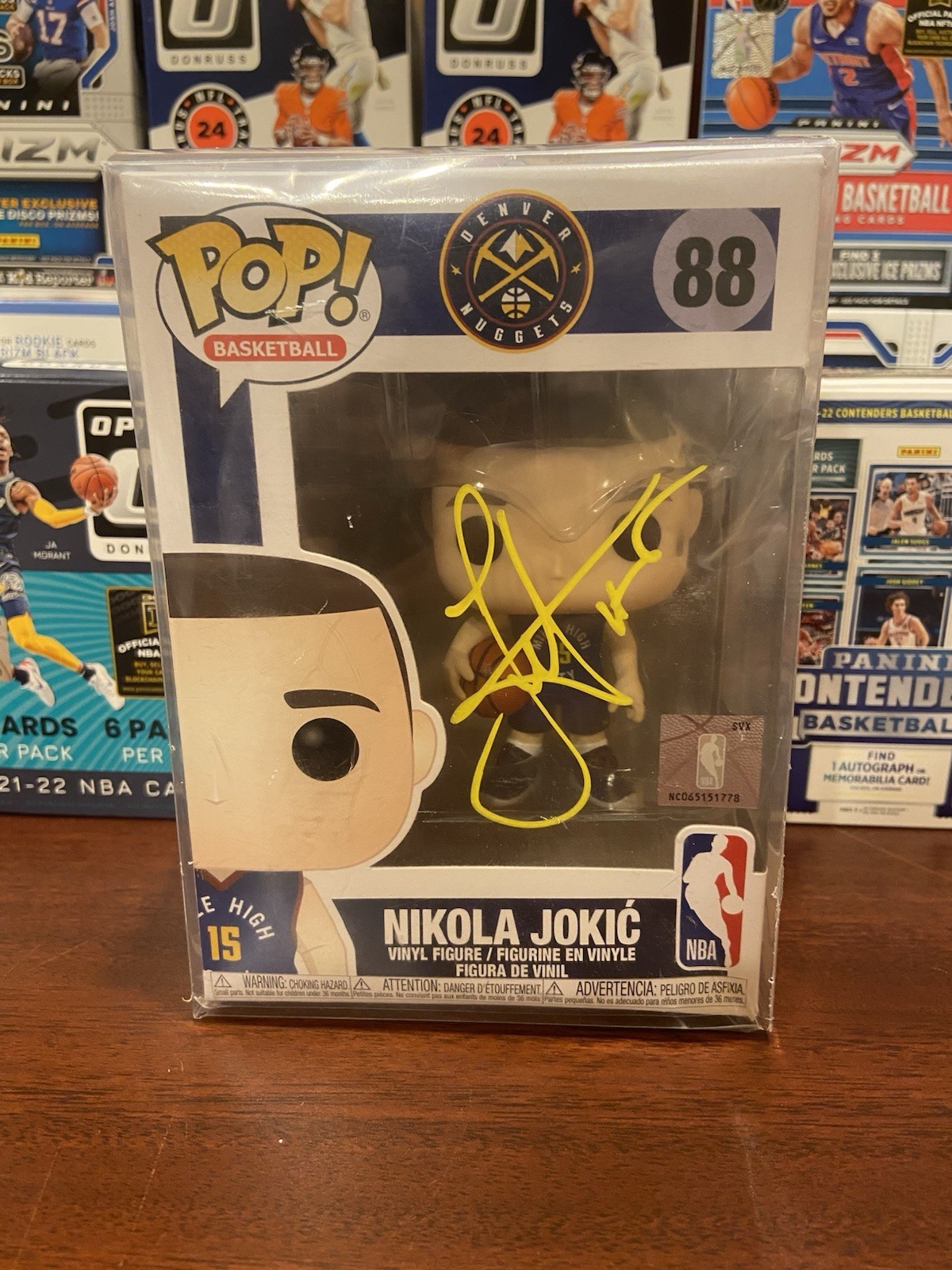 Nikola Jokic Autographed Signed Denver Nuggets Autograped Funko POP #88 Beckett BAS 