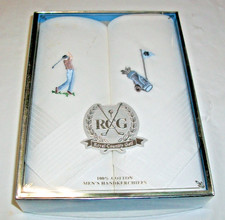 Vintage - NOS - Men's Handkerchiefs-ROYAL COUNTRY GOLF - Themed