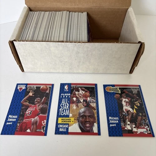 1991-92 Fleer Basketball Complete Set 1-240 Michael Jordan Bird Magic Barkley 91