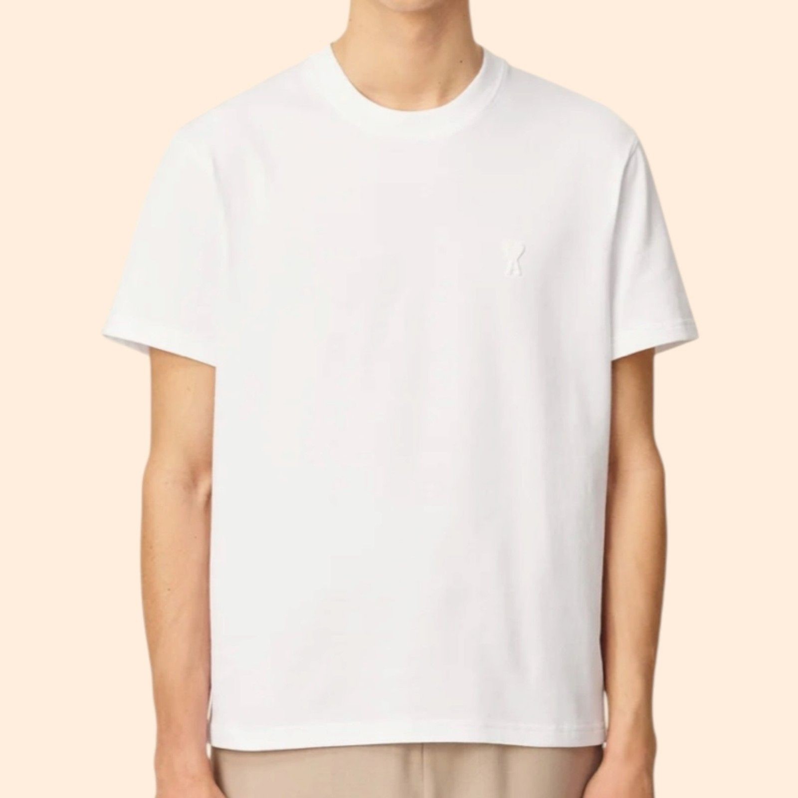 AMI Paris Organic Cotton White T-Shirt