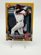 2025 Bowman Draft Dean Curley #BD-129 1st Gold Border /50 Cleveland Guardians
