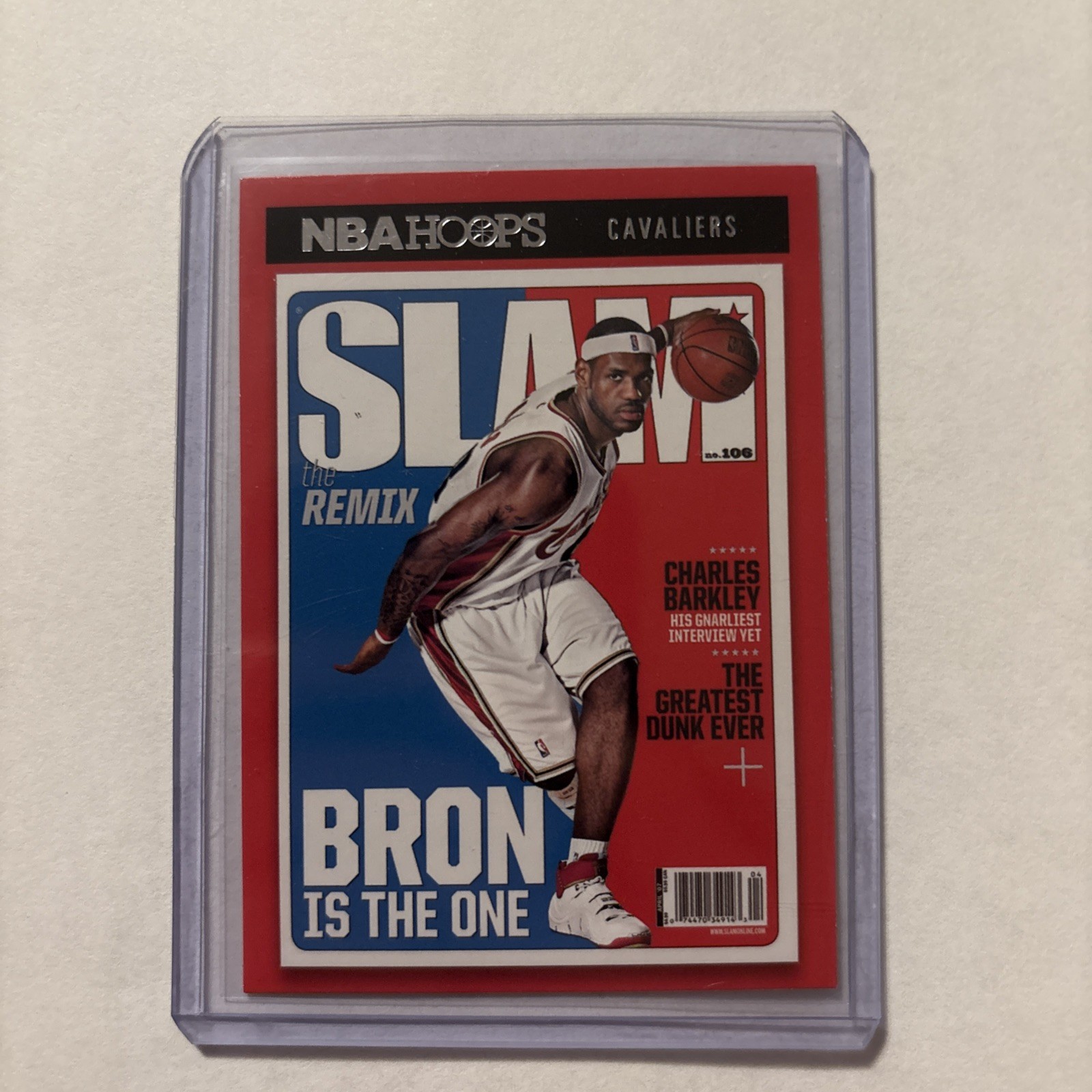 2020-21 NBA Hoops Lebron James Slam Magazine Card #2 Bron Is The One