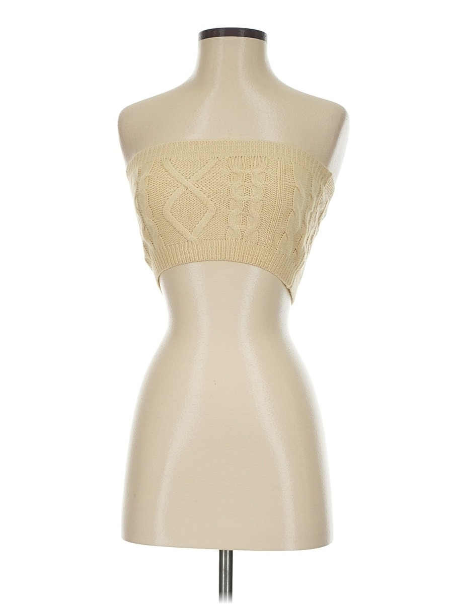 Princess Polly Women Ivory Tube Top S