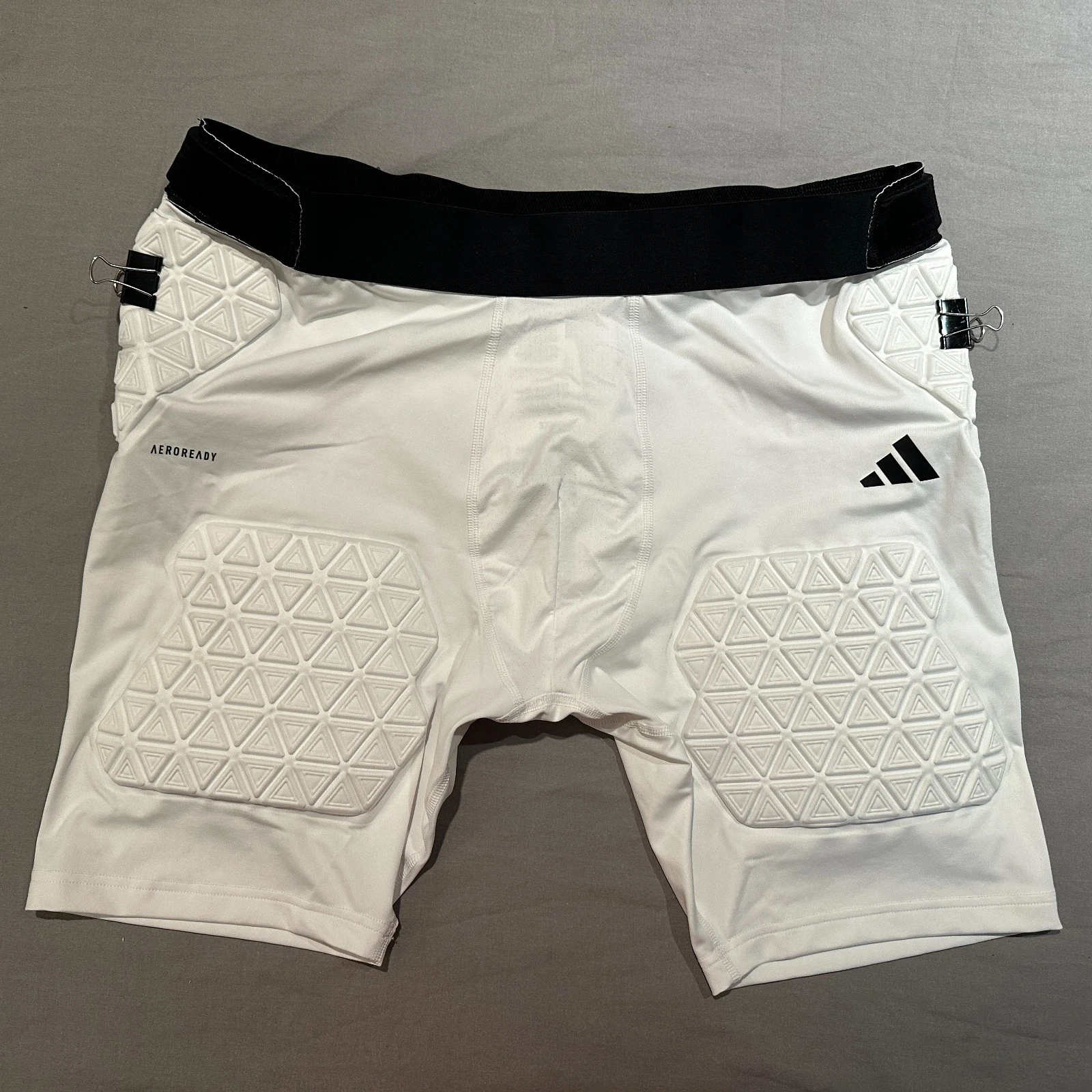 Adidas Force Aeroready Football 5 Padded Girdle Shorts IM3608 White 3XL