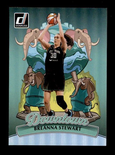 Breanna Stewart #1 2025 Panini Donruss WNBA Downtown card