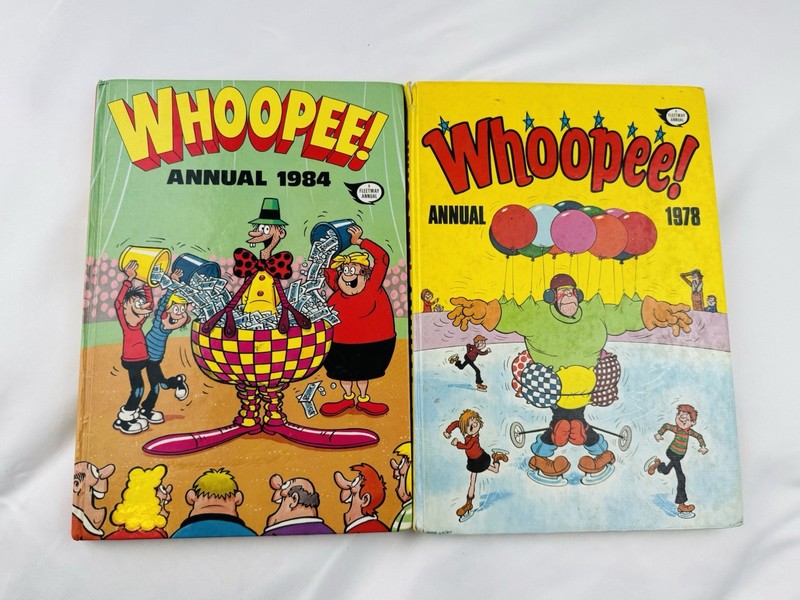 Whoopee Annuals 1978 & 1984 Vintage Fleetway Comic Books Job Lot