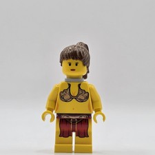 Lego Princesa Leia Esclava de Jabba Minifigura sw0070 4480 Piel Amarilla Star Wars