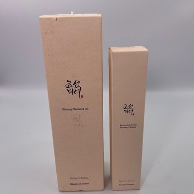 Beauty of Joseon Ginseng Cleansing Oil and Revive Eye Serum Retinal Sealed NIB