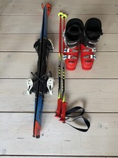 Kids Ski Set 110 cm + Skischuhe Gr. 35-36 + Skistöcke| Leki / Atomic / Blizzard 