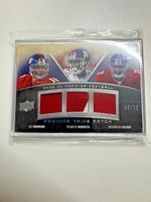 2008 UD Premier Trios Patch - Eli Manning, Plaxico Burress, Brandon Jacobs 46/75