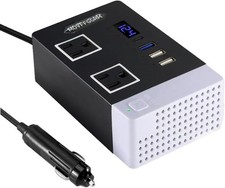 300W Car Power Inverter, DC 12V to 110V AC Plug Adapter Outlet with USB...