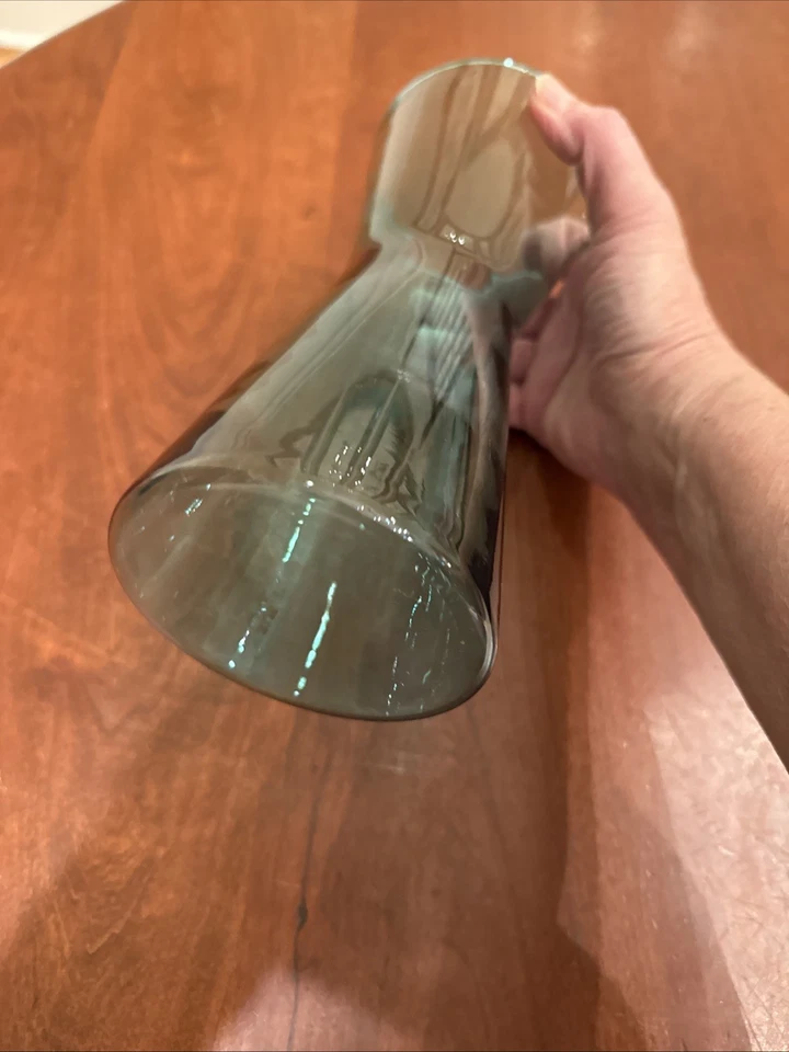 Jarra jarra de vidrio IITTALA Finlandia Kartio Kaj Franck verde azulado oscuro/azul marino Foto 3 de 3