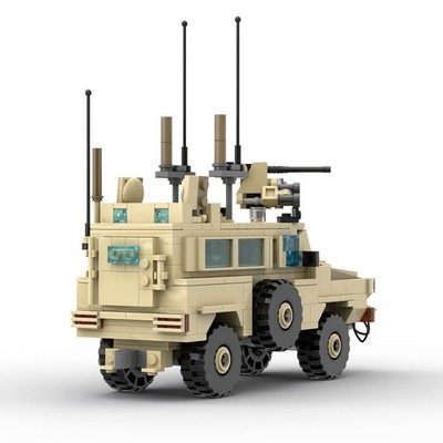 Mocs Bricks Set MOC-132300 RG31 Mine-Resistant Armor Vehicle 496 Parts Toy Kits