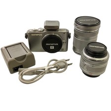 186000 Function confirmed OLYMPUS PEN Lite Lens Kit E PL3 Silver