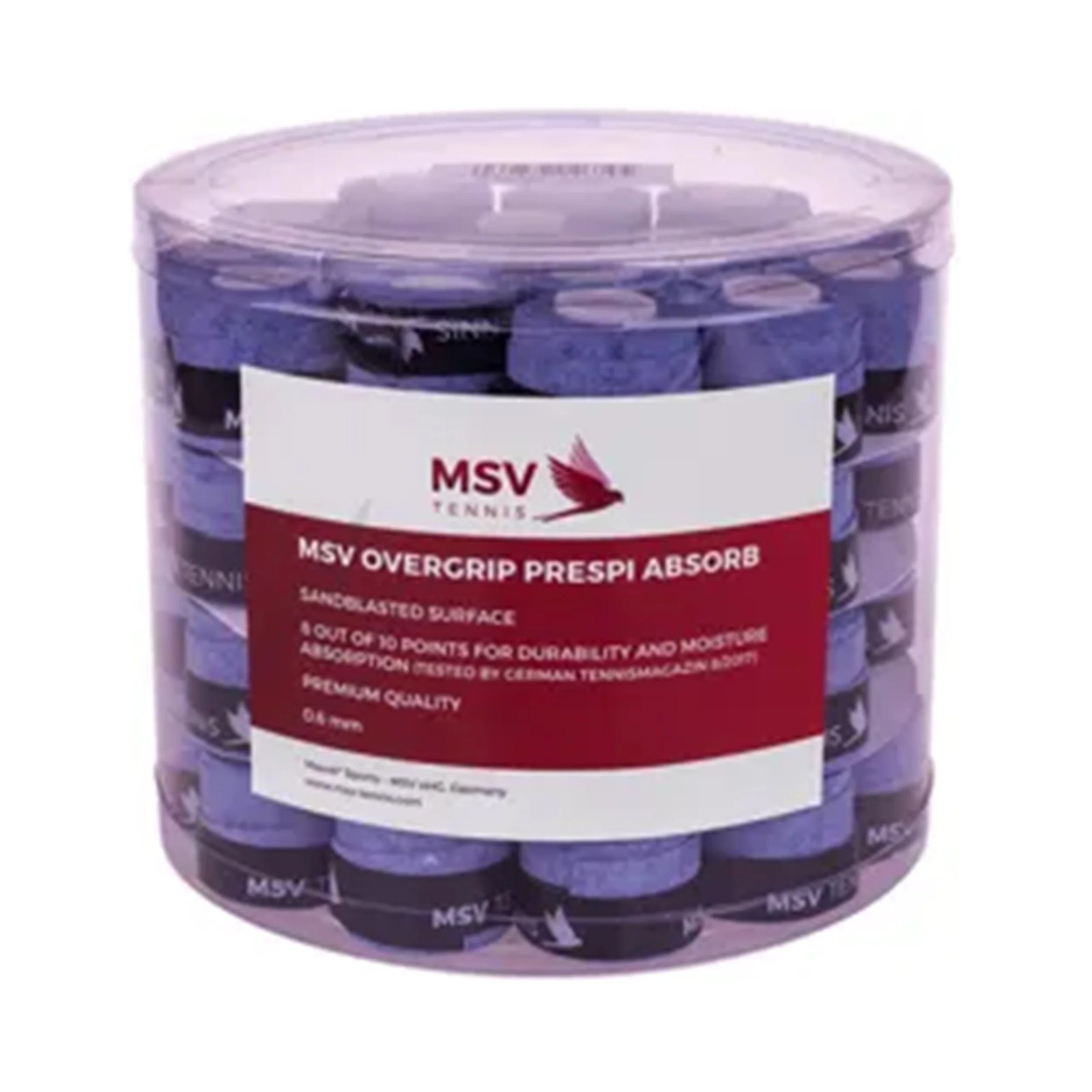 MSV Overgrip Prespi 60er Pack Tennisovergrip hellblau 18490₽