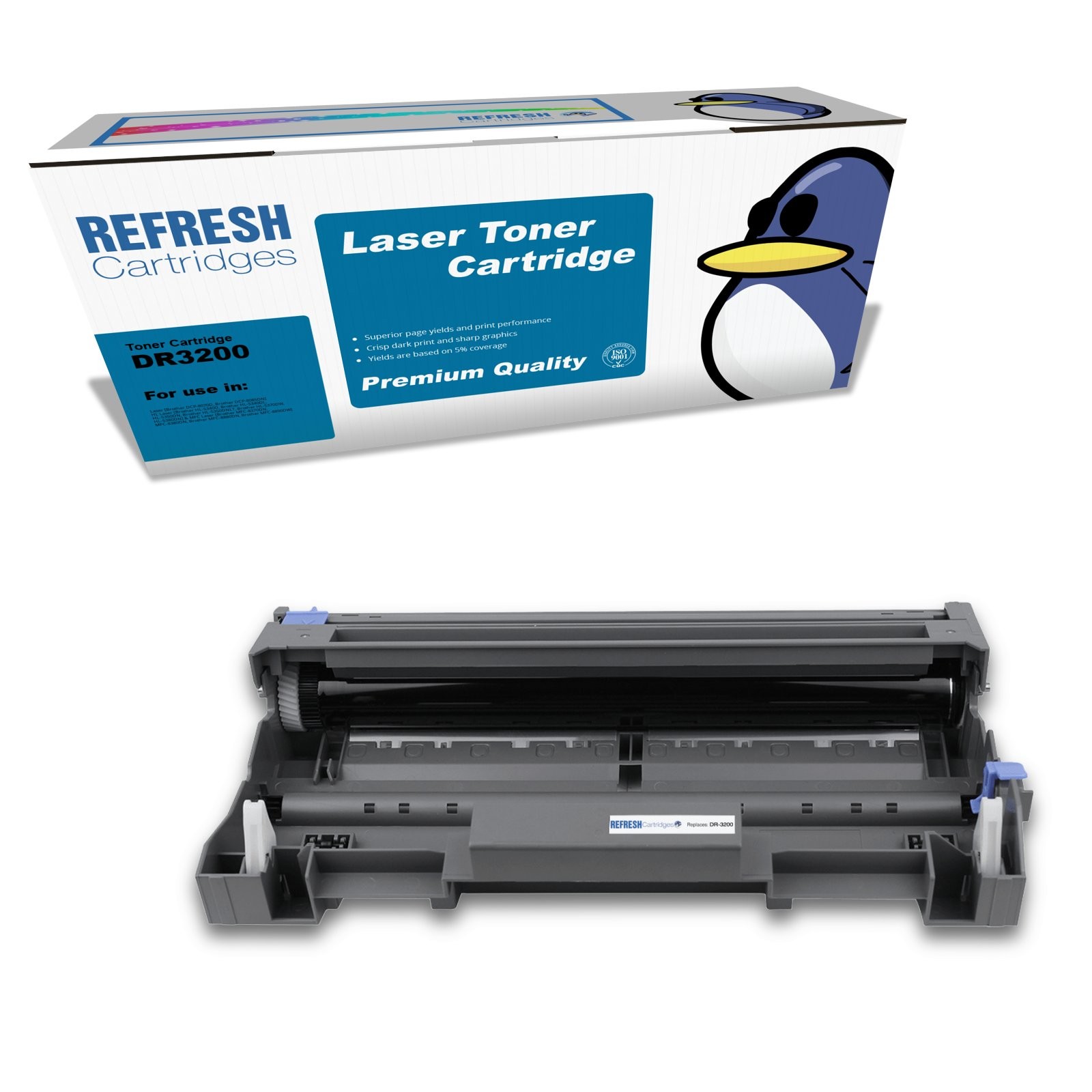 Refresh Cartridges Black Drum DR3200 Compatible With Brother Printers