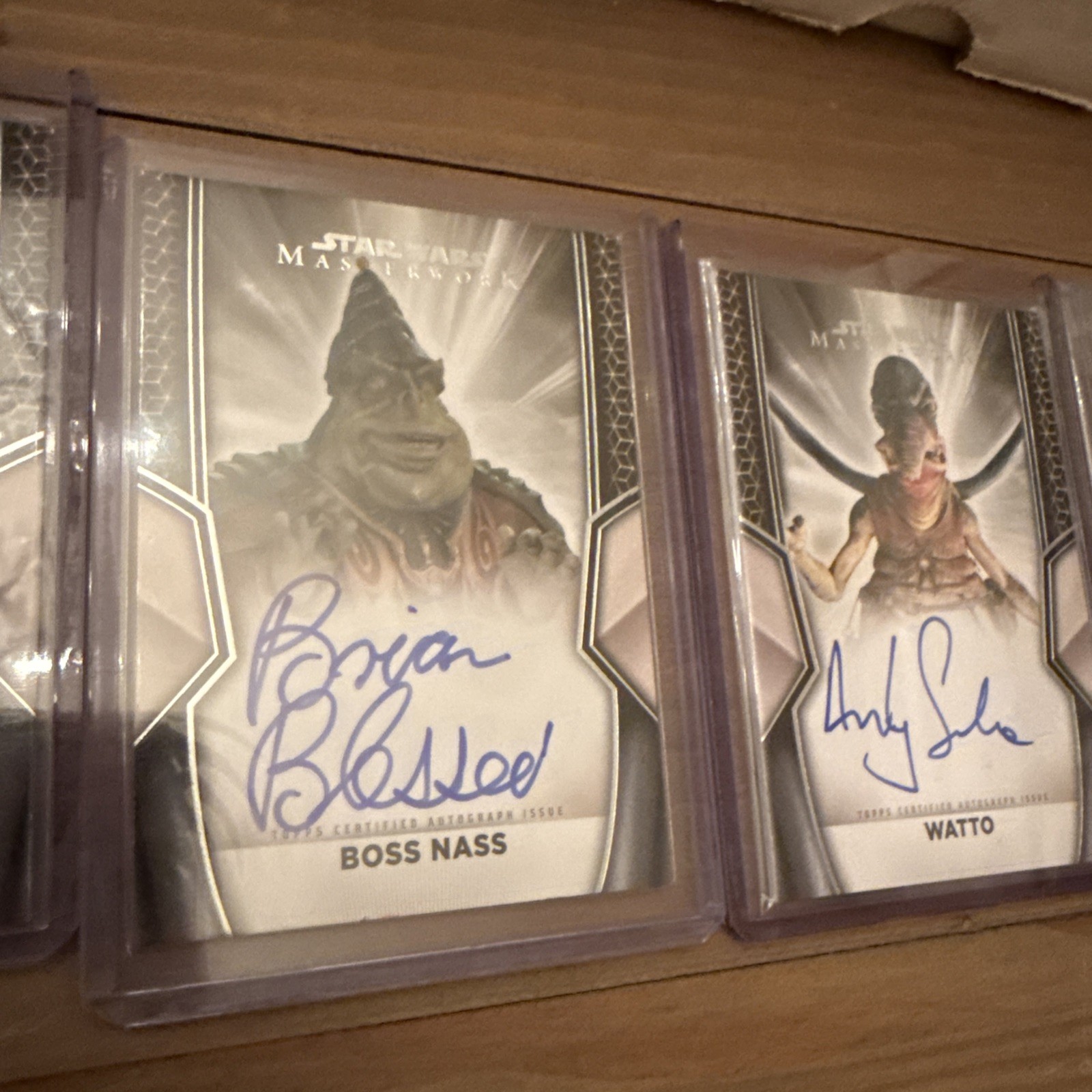 Lot Of 5 STAR WARS Masterwork Auto Cards. Rune Haako, Watto, Poggle, Boss, Rebo! view 21