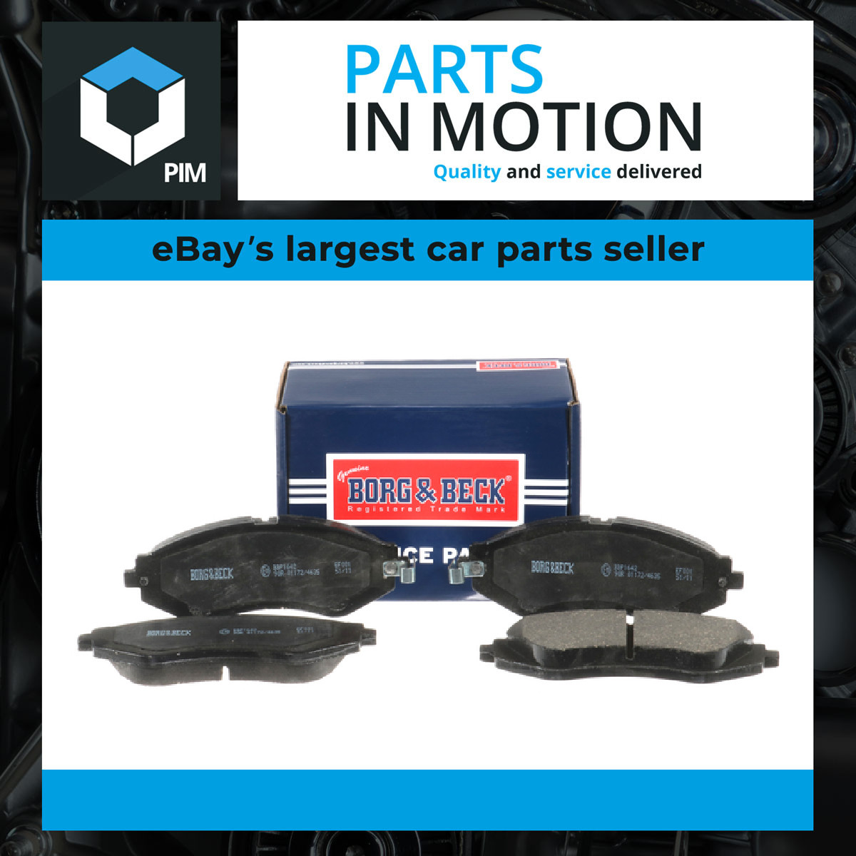 Brake Pads Set Front BBP1642 Borg & Beck 96245178 96253367 96253382 96446742 New