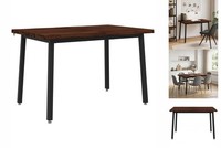 120X80X75 Cm Massivholz Akazie Dunkelbraun Und Schwarz