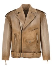 Golden Goose Phoebe Lederjacke beige L & XL f...