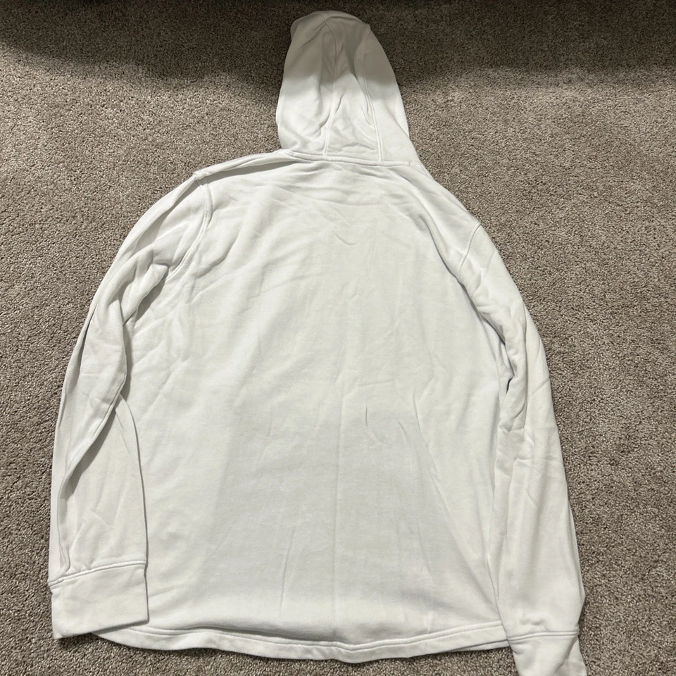 Under Armour Hoodie Mens XL White Black Loose ColdGear Sweatshirt Pullover Logo - Image 4 of 4