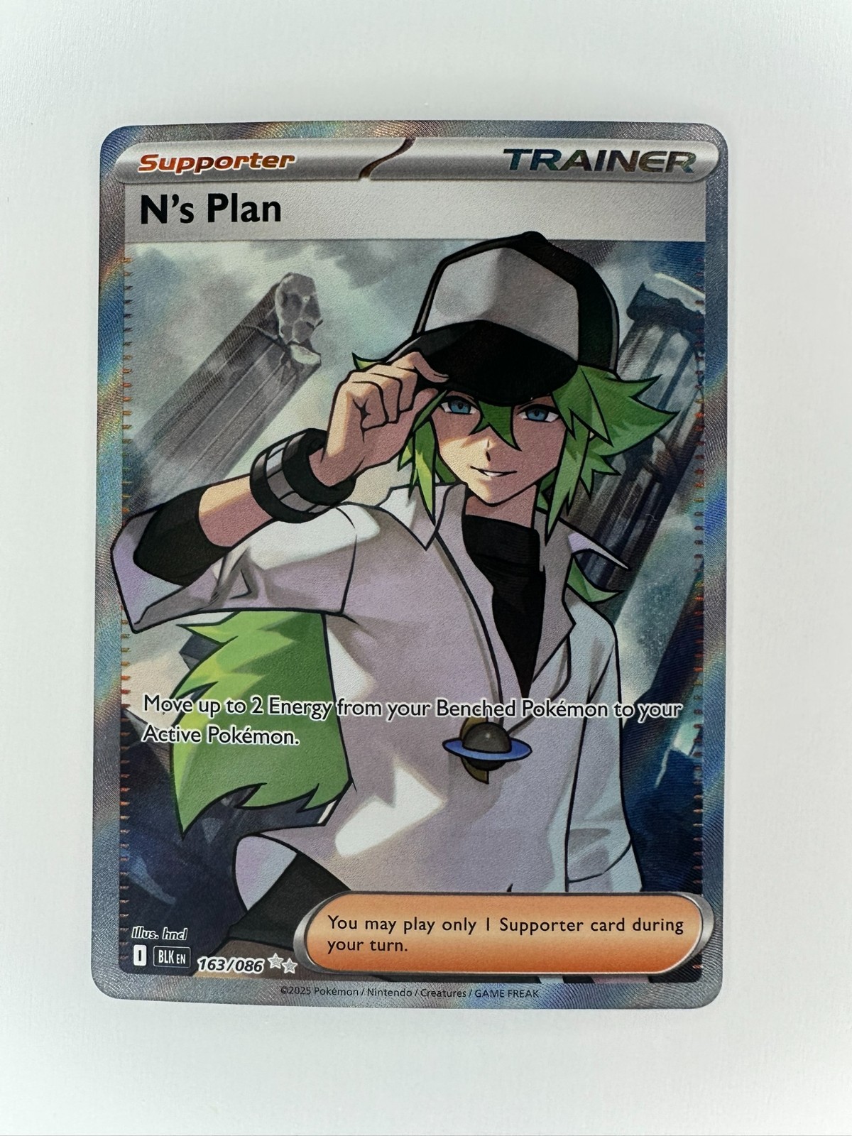 N's Plan 163/086 Sv: Black Bolt Holo