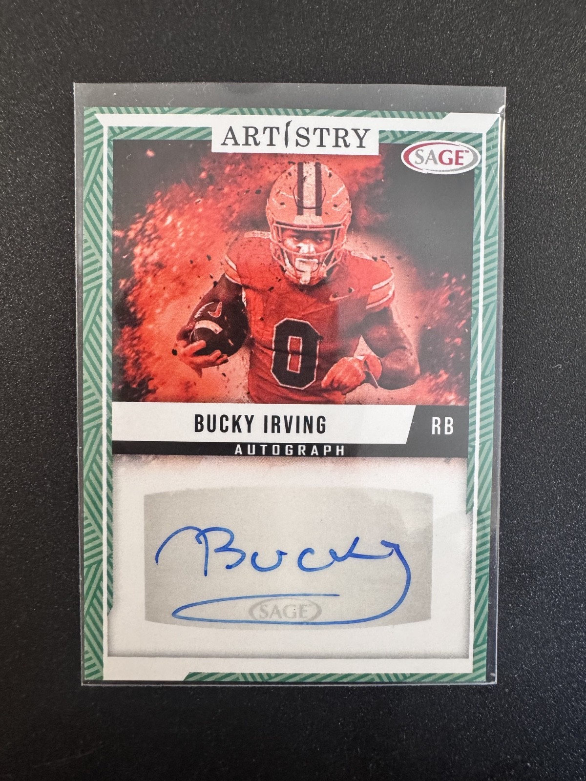 Bucky Irving Sage Artistry Autographs #ARTBI Base