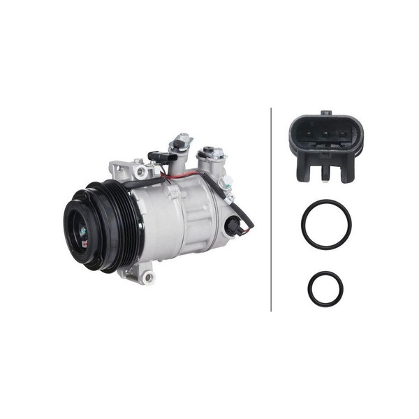 Hella Kompressor, Klimaanlage 8FK 366 201-301 >>> Easy2Fit <<< FüR MERCEDES-BENZ-image
