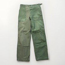 Vintage OG 107 Pants Mens 30x30 2 Tone Sateen Army 50s 60s Military 1st Pattern