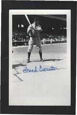 1932/68 FRANKIE CROSETTI NY YANKEES AUTOGRAPHED BRACE 3.5 x 5.5  PHOTO d.2002