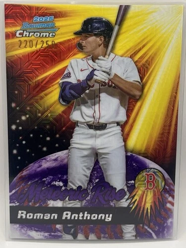 Roman Anthony 2025 Bowman Chrome Meteoric Rise Purple Mojo Refractor /250 MR-25