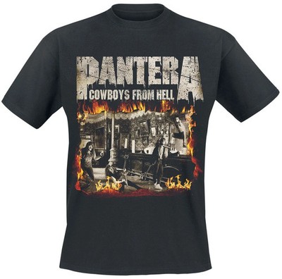 Pantera T-Shirt Herren Cowboys From Hell - Fire Frame schwarz Band-Merch, Bands