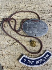 WW2 German Dog Tags Original D-Day 3rd Company 79th Infantry Division, 226th Reg