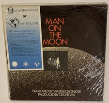 Man On The Moon Narrated by Walter Cronkite CBS News GE Promo LP Vinyl Record