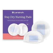 Lansinoh Stay Dry Disposable Nursing Pads Breastfeeding Pads 36 Count - NEW