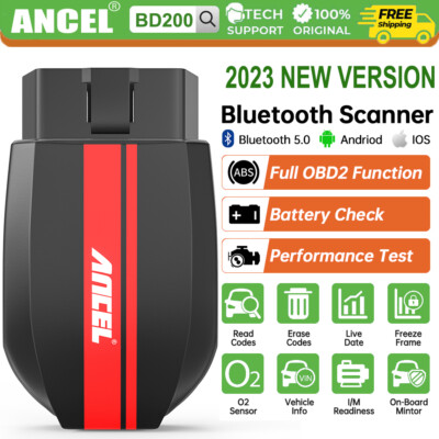 ANCEL BD200 Car OBD2 Scanner Bluetooth Code Reader Check Engine Diagnostic Tool