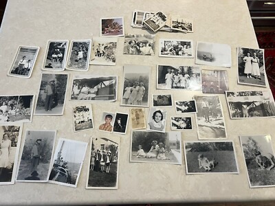 Lot of 62 Vintage Photos of Kids Teens Adults Families Crafts Collage Scrapbook
