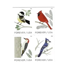 Scott 5317 - 5320 US  Birds in Winter   Block of 4 Booklet Free Ship M/NH O/G