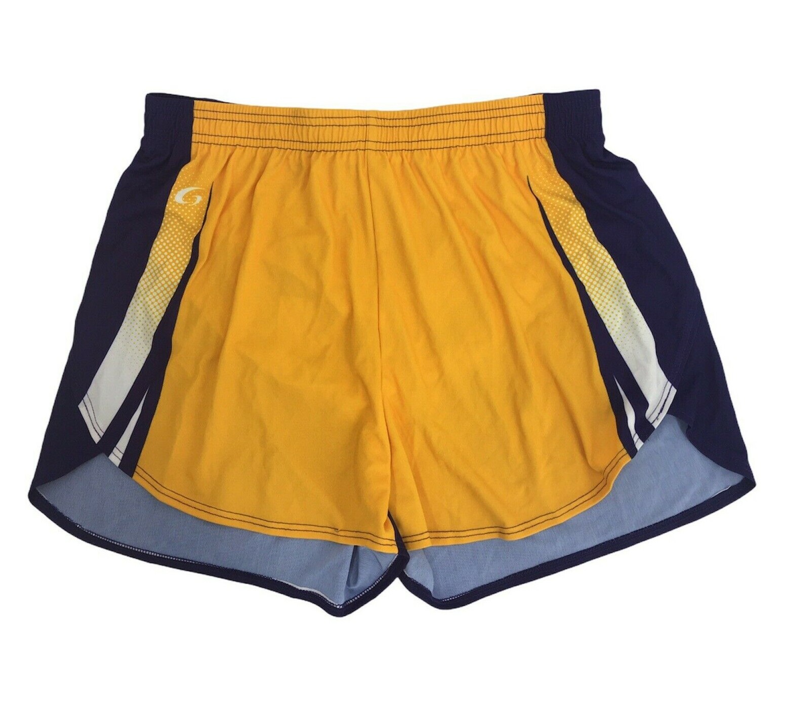 GTM Women's Performance Scallop Running Shorts Purple, Gold & White eBay