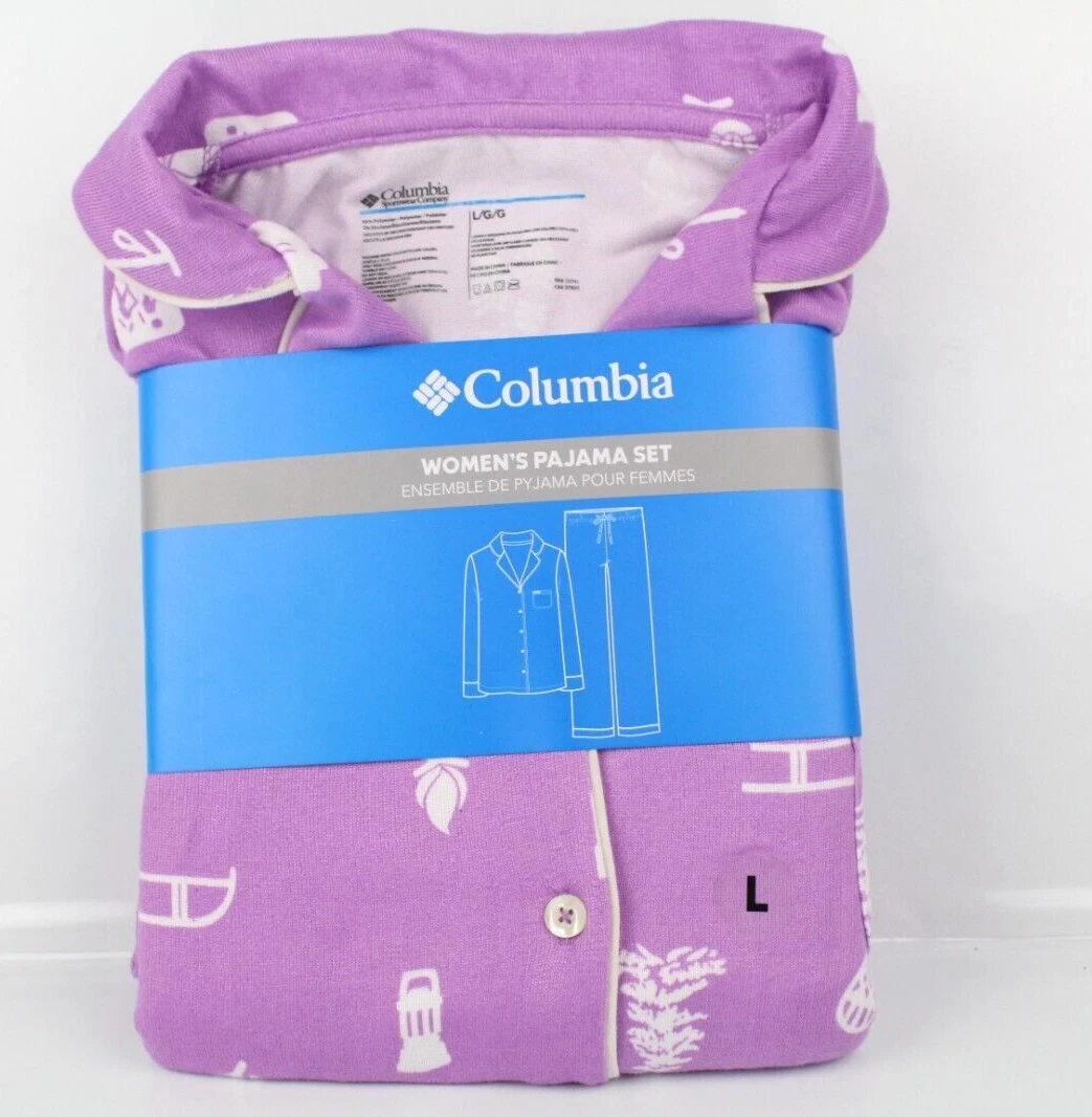Columbia Women's Pajamas Set Pants Top Winter Camp Spaced Gumdrop Lavender
Opens in a new window or