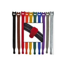 Rip-Tie 1/2 x 6" Light -Duty Cable Wrap Pack of 10 Rainbow Color