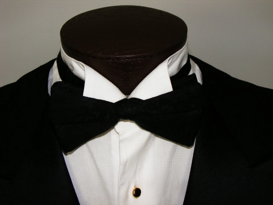 MENS SZ 44R BESPOKE DB MAURIZIO OF FIFTH AVENUE BLACK FORMAL TUXEDO TUX 41X30 - Image 2 of 4