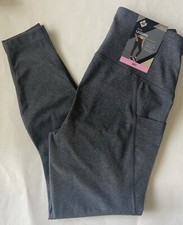 Member's Mark Women's Ankle Legging Side Pockets High Rise Small Charcoal NWT